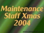 2004 Maintenance Staff Xmas